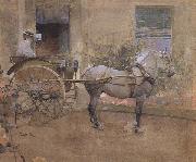 Joseph Crawhall The Governess Cart (mk46) painting